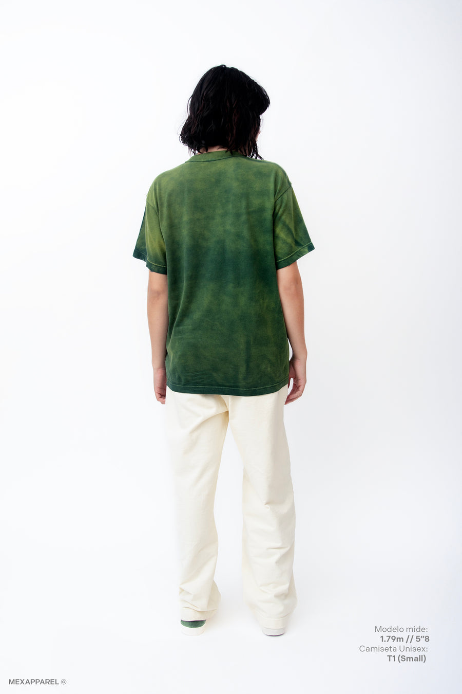 Camiseta Special Dye, Verde Sun Bleached Algodón 260gsm