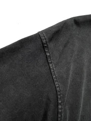 Camiseta Vintage Negro con Destrucciones Algodón 260gsm