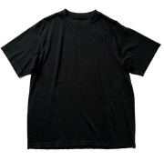 Camiseta Vintage Negro con Destrucciones Algodón 260gsm