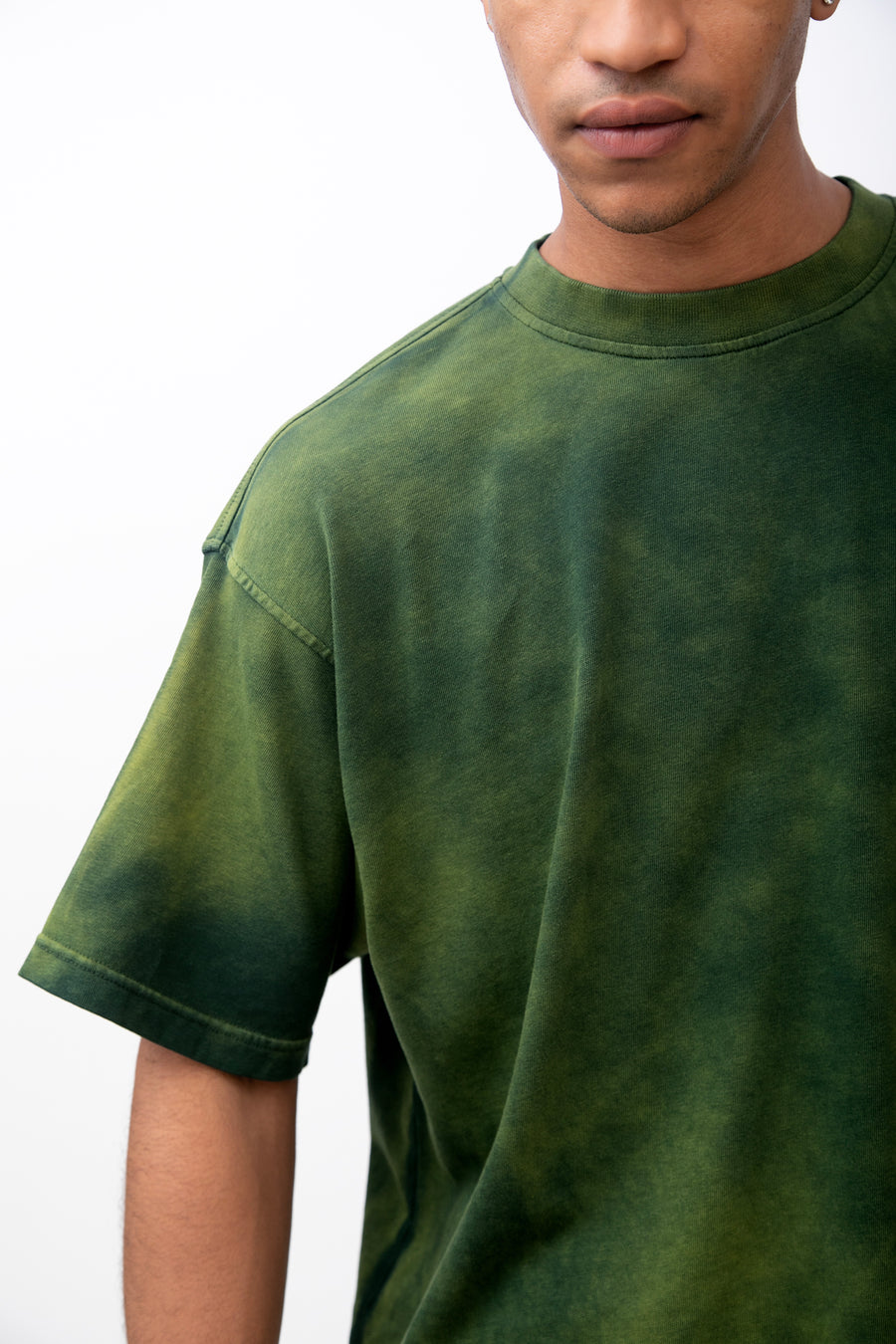 Camiseta Special Dye, Verde Sun Bleached Algodón 260gsm