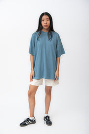 Camiseta Azul Pigmento, Algodón 260gsm