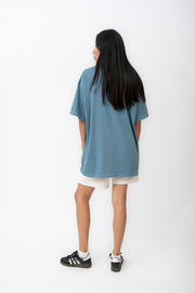 Camiseta Azul Pigmento, Algodón 260gsm