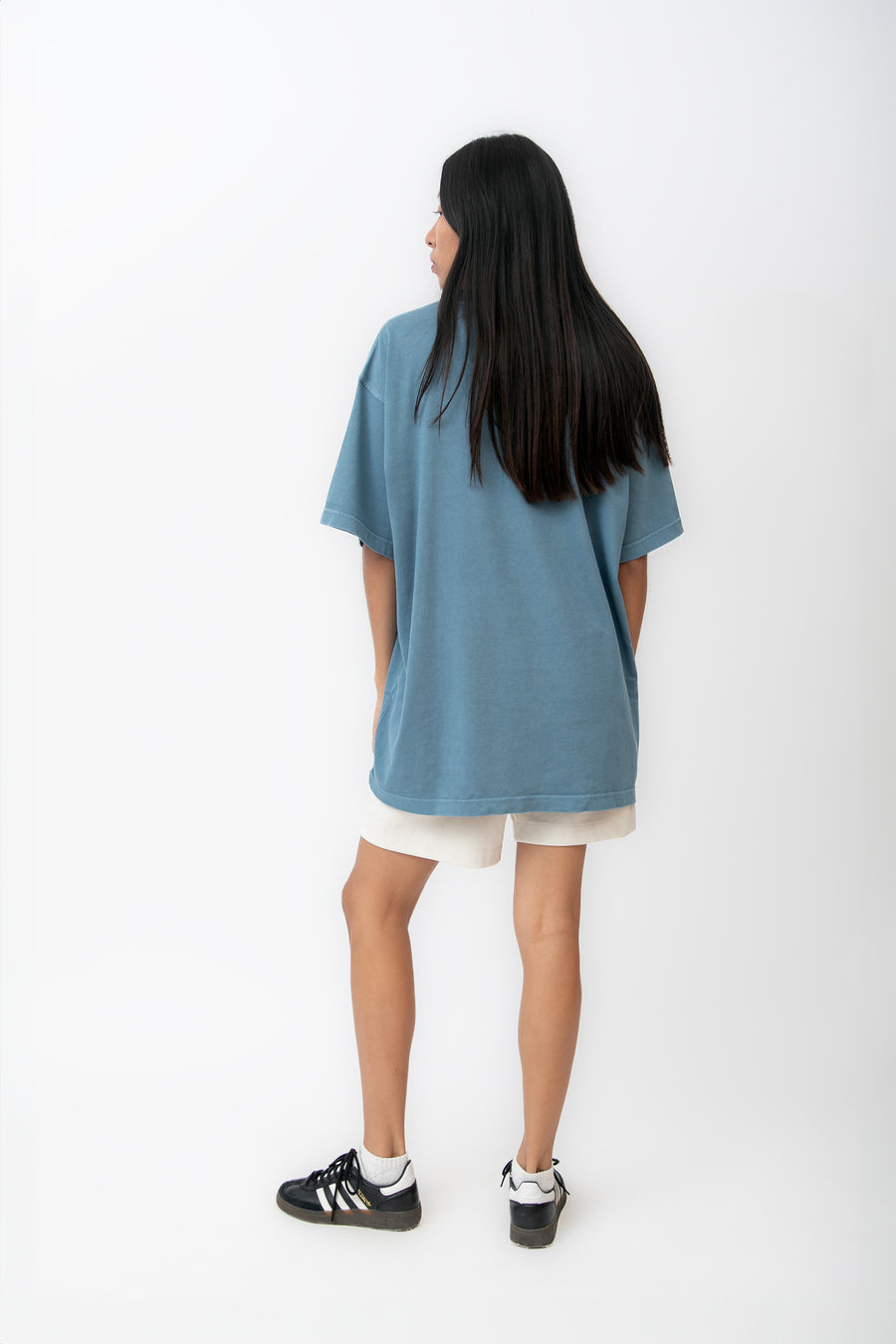 Camiseta Azul Pigmento, Algodón 260gsm