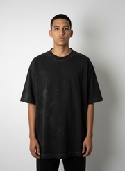 Legacy Tee Oversized 260 gsm Artesanal Dye Color Cosmos Black