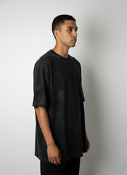 Legacy Tee Oversized 260 gsm Artesanal Dye Color Cosmos Black
